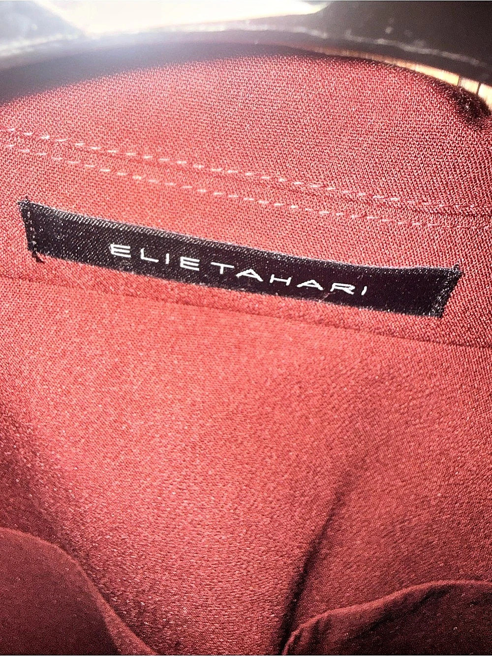 Elie Tahari Double-Breasted Blazer in Burgundy Size 6 NWT - Picture 12 of 15